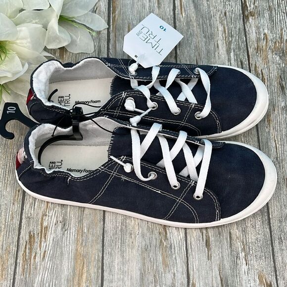 Women's Scrunch Back Shoreline Slip-On Sneaker Shoes Size 10 - Picture 2 of 9